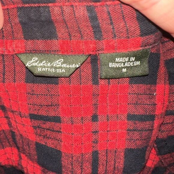 Eddie Bauer classic fit M cozy lumberjack flannel - Picture 3 of 3